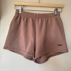 Aritzia TNA Sweatfleece Terry Fleece Perfect Hi-Rise Mini Short